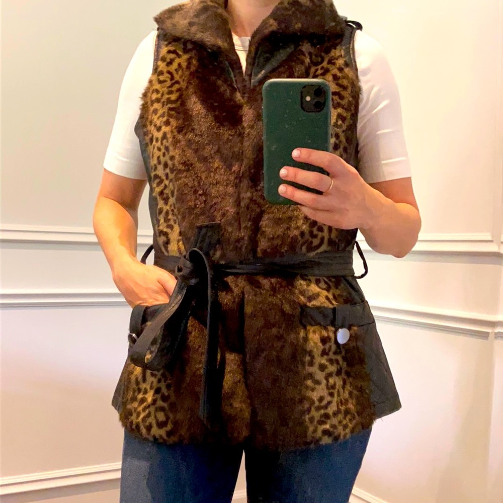 Faux fur vest